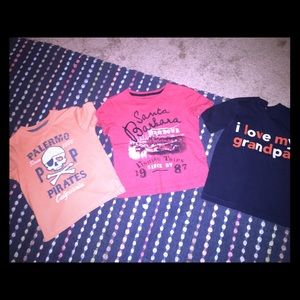 3 boys t shirts . Size 5. Super cute