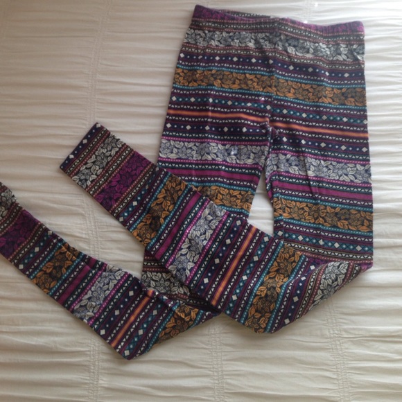 bohemian pattern leggings