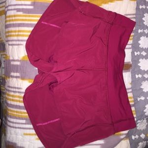 rare pink lulu Lemon speed shorts!!