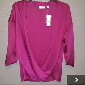 NWT New York & Company pink blouse