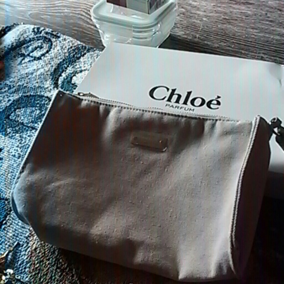 Authentic large chloe make up bag