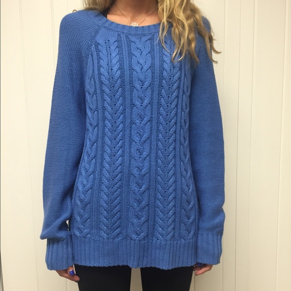 Old Navy pretty blue cozy sweater great condition! - Picture 2 of 2