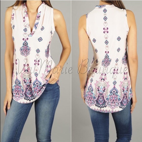 🆕 Girly Powder Pink Lightweight Knit Tank Blouse - Picture 3 of 3