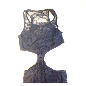 Black dress with lace