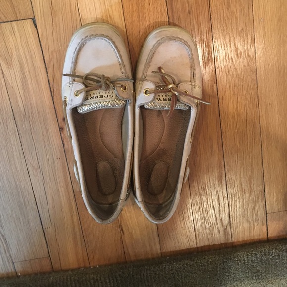 Gold Sperry Top Siders - Picture 1 of 3