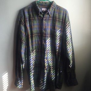 MENS FADED BUTTON UP SHIRT