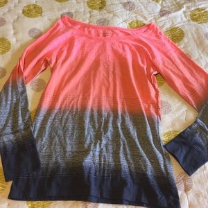 Pink Orange Grey Ombré tee