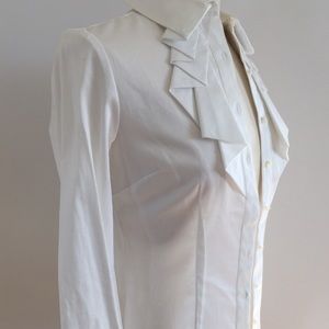 The Limited Essential Shirt, White Button Blouse