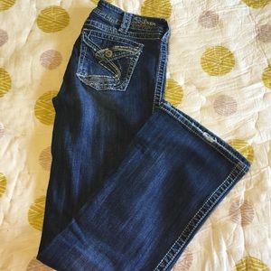 Silver Distressed Suki Jeans