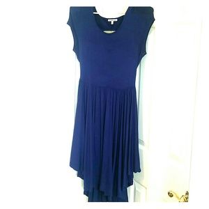 Charlotte Russe: blue assymetrical Dress
