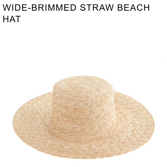 Wide Brimmed Straw Beach Hat