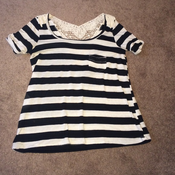 Black and white Striped shirt