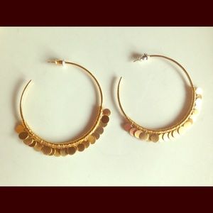 Stella & Dot bohemian hoop earrings