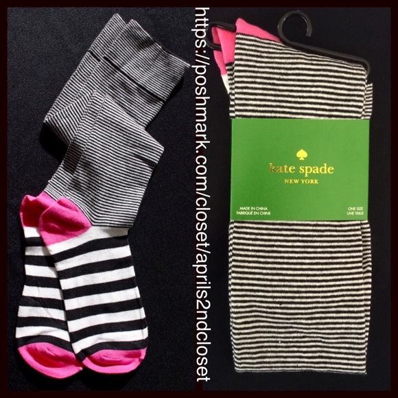 Kate Spade TALL SOCKS Knee Highs - Picture 2 of 4