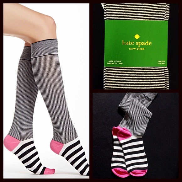 Kate Spade TALL SOCKS Knee Highs - Picture 3 of 4