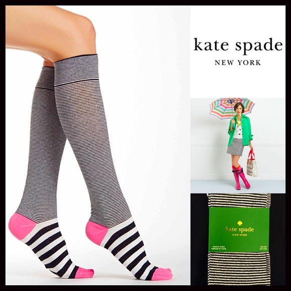 Kate Spade TALL SOCKS Knee Highs - Picture 4 of 4