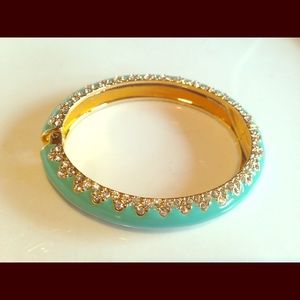 Stella & Dot enamel and crystal bracelet