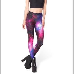 Blackmilk galaxy purple leggings