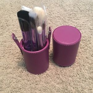 12 piece professional makeup brushes and case