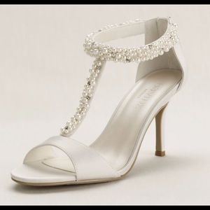 Pearl and Crystal T-Strap Sandal