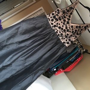 Stunning Adrianna Papell flower beaded ball gown.