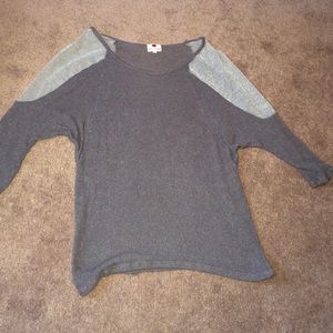 Grey sparkle shirt
