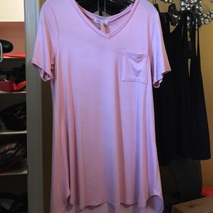 NWOT blush t-shirt dress