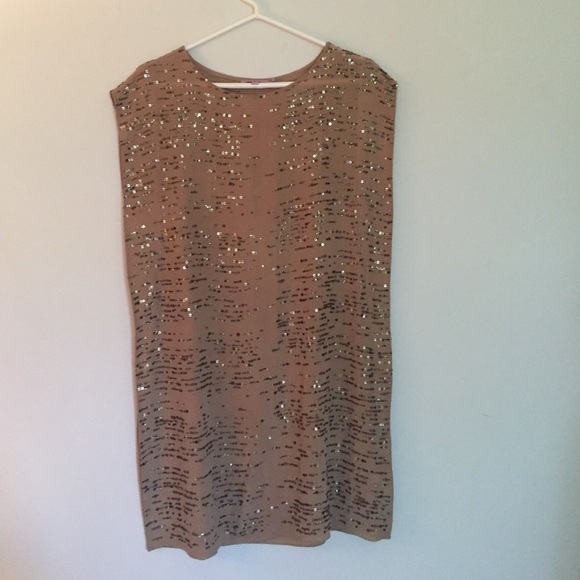 Calypso St. Barth Dresses & Skirts - Calypso St. Barths nude sequin shift dress