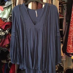 Long sleeve free people crochet detail