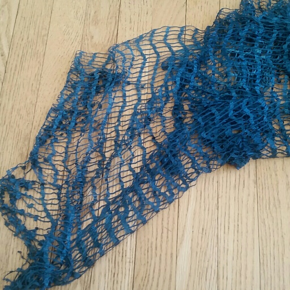 *Gorgeous teal boho ribbon scarf