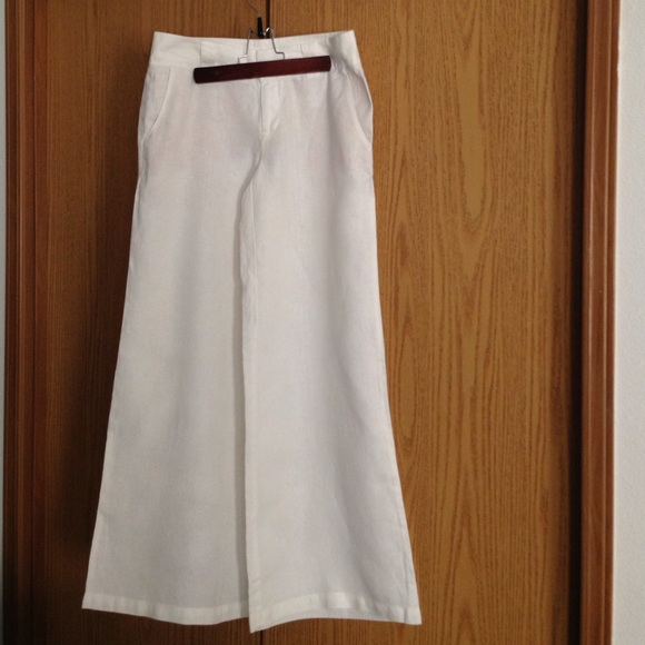 bell bottom linen pants
