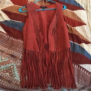 Forever 21 Fringe Vest
