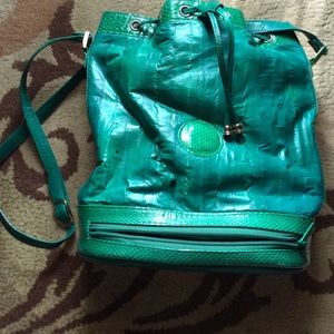 Emerald Green Eel skin bag 🚬 no returns no trades