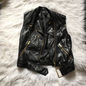 Faux Leather H&M biker vest