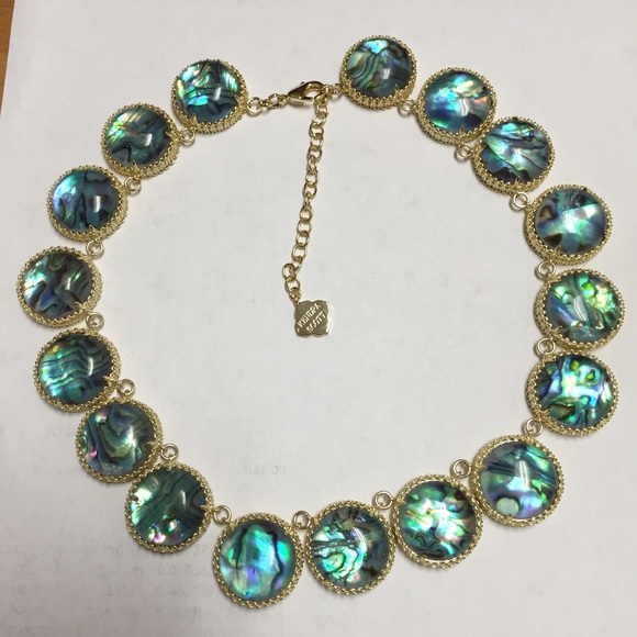 Kendra Scott Abalone Shell Station Necklace