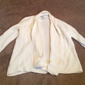 cream cardigan