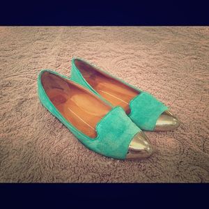 DV by Dolce Vita Turquoise smoking slippers 8.5