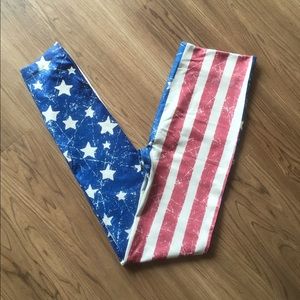 American Flag Leggings