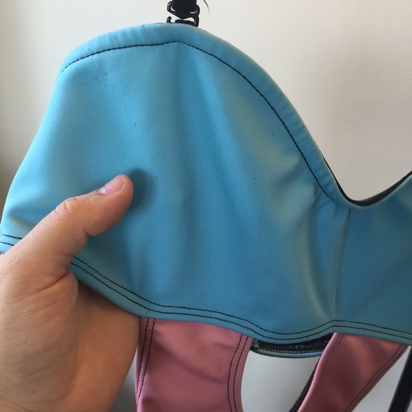 BEACH RIOT color block monokini swimsuit SZ L new - Picture 4 of 4