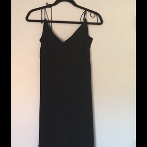 Black Jcrew silk cocktail dress