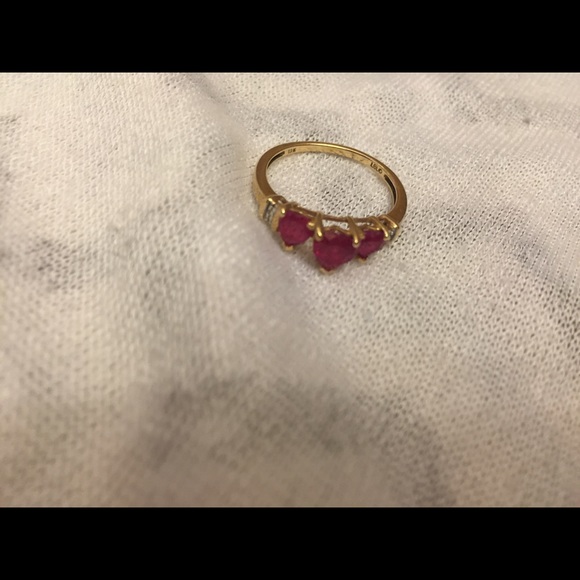 10k gold heart ring size 7