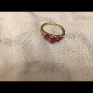 10k gold heart ring size 7