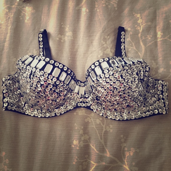 Glamorous sequin bra