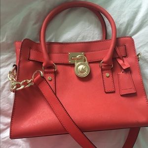 Coral Michael Kors handbag