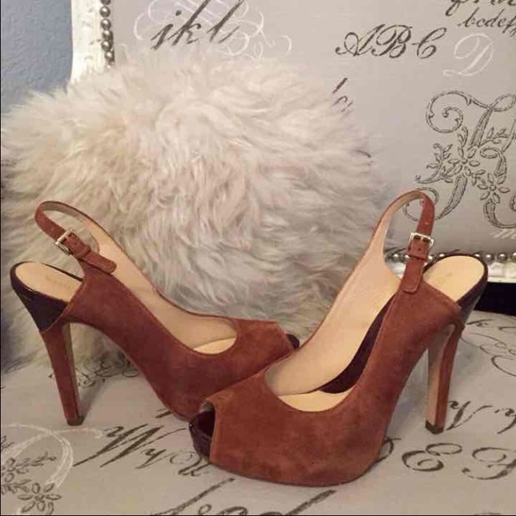Nude dark heels