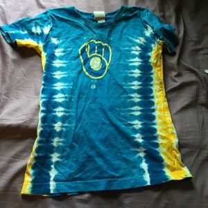 Athletic Tie dye Brewers Tshirt