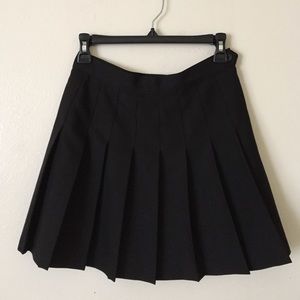 American Apparel Black Tennis Skirt