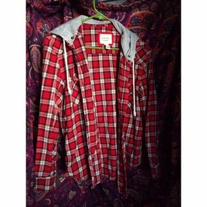 plaid shirt/hoodie