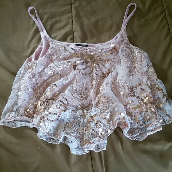 Glitter crop top