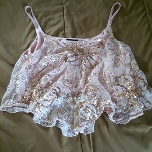 Glitter crop top